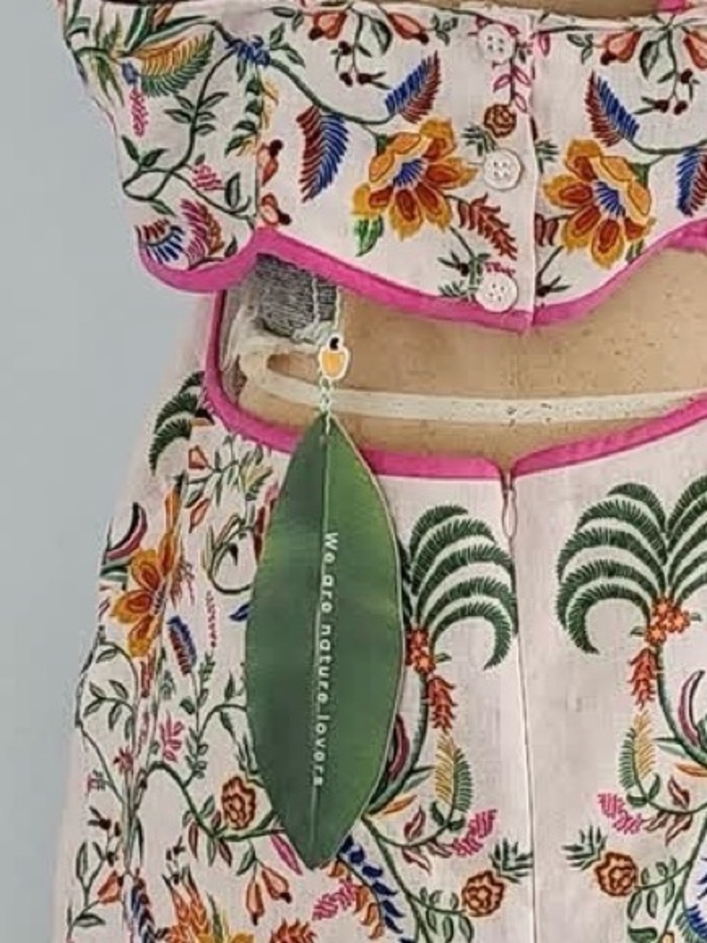 FARM Rio Pink-Trimmed Embroidered Mini Dress - Picture 5 of 5